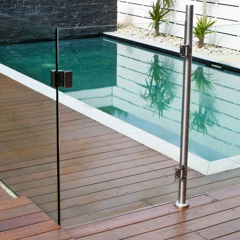 glass pool fence gate latch