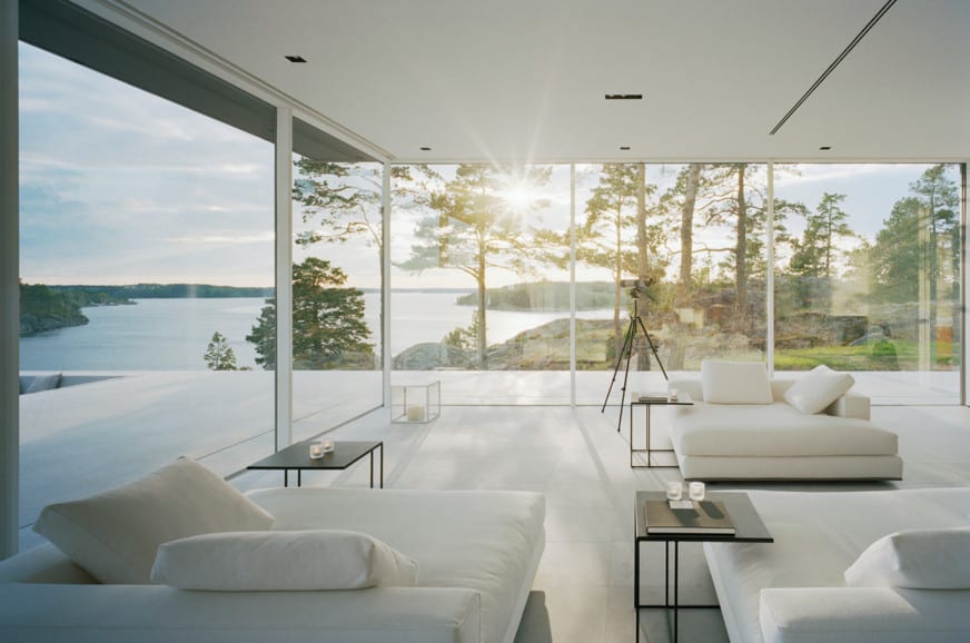 minimalistic home glass design