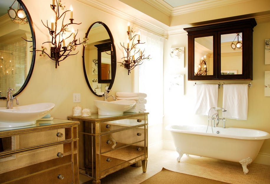 The Beauty Of Oval Bathroom Mirrors, How To Frame An Existing Oval Mirror
