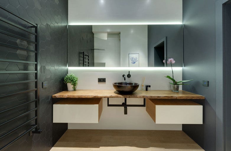 How To Use Frameless Bathroom Mirrors, Mirror No Frame Bathroom