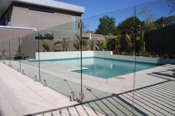 modern frameless glass pool fence ideas