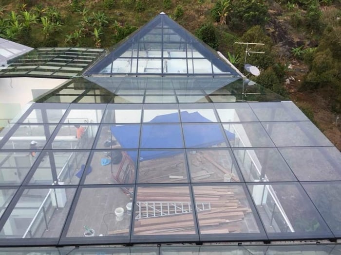 transparent roof skylights