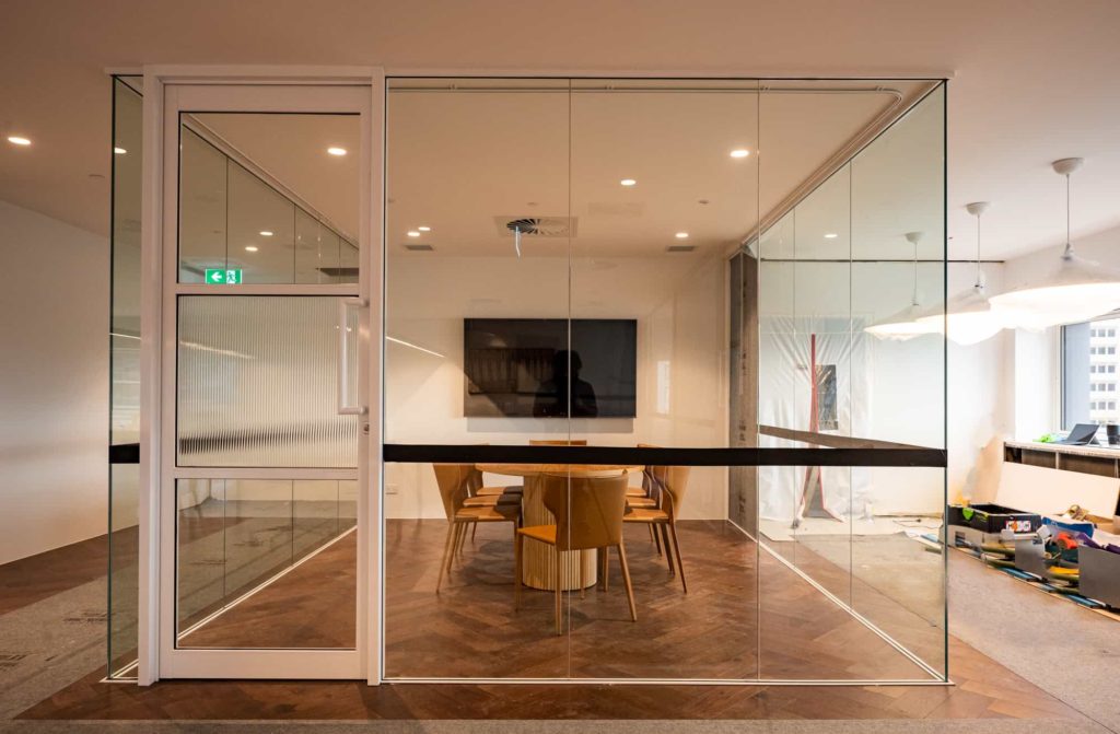 office partitions project in miller st cammeray