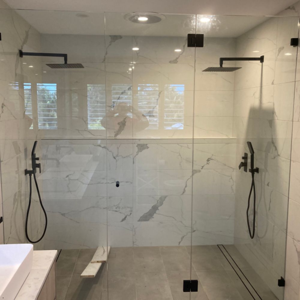 framelessshower screen installation in sydney