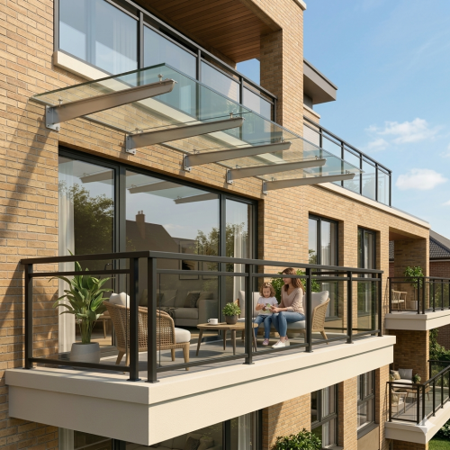 How a Balcony Glass Awning Can Increase Your Property Value