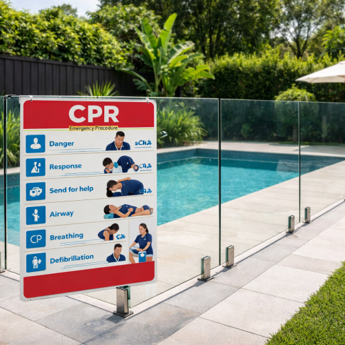 Importance of a CPR Sign on Your Glass Pool Fence