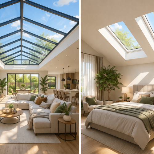 Natural Lighting Benefits of Glass Roofs Compared to Skylights