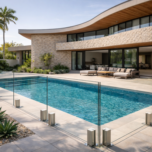 Aesthetics and Design Flexibility of Frameless Glass Pool Fencing