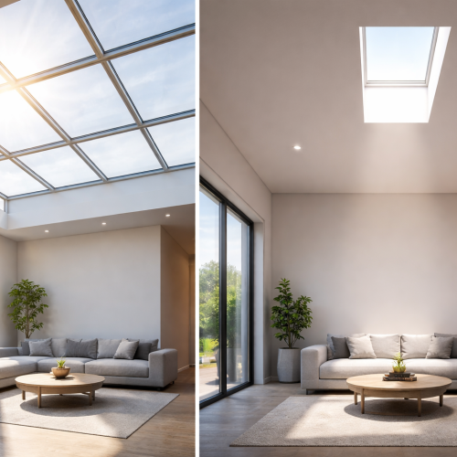 Energy Efficiency of Glass Roofs Versus Skylights