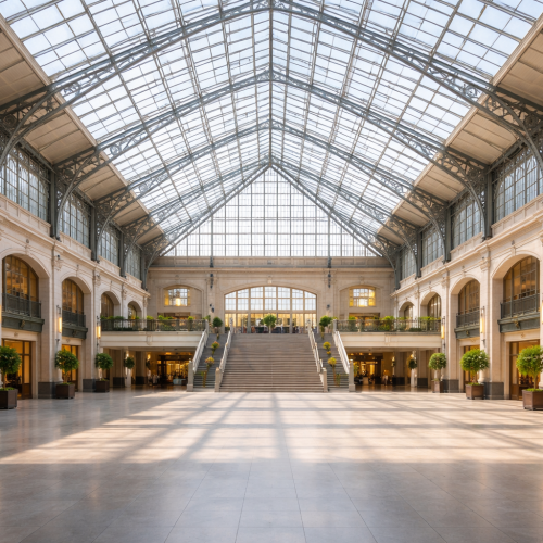 The Use of Glass Roofs in Public Buildings: From Train Stations to Exhibition Halls