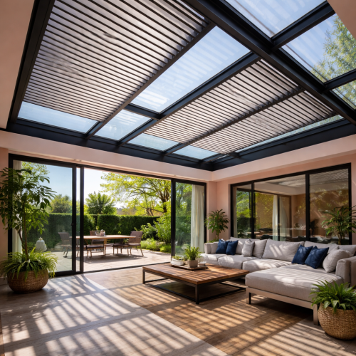The Impact of Shading Devices on the Energy Efficiency of a Glass Roof