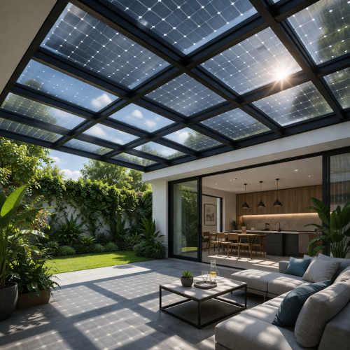 The Use of Renewable Energy Sources to Power a Glass Roof System