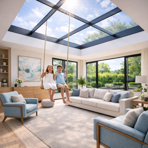 Concept of a Glass Roof