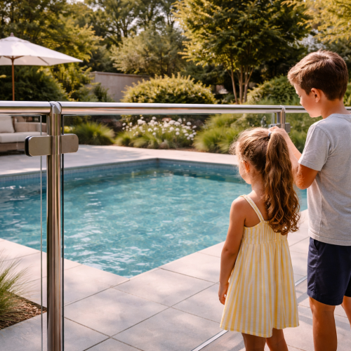Benefits of Safety Latches in Framed Glass Pool Fencing
