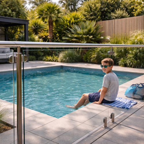 The Role of Safety Rails in Framed Glass Pool Fencing