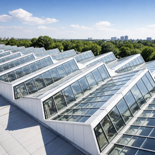 Sawtooth Glass Roofs