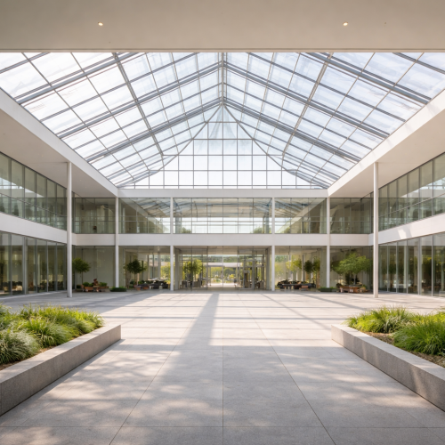 The Role of Glass Roof Architecture in the Development of Modernism: Transparency and Lightness