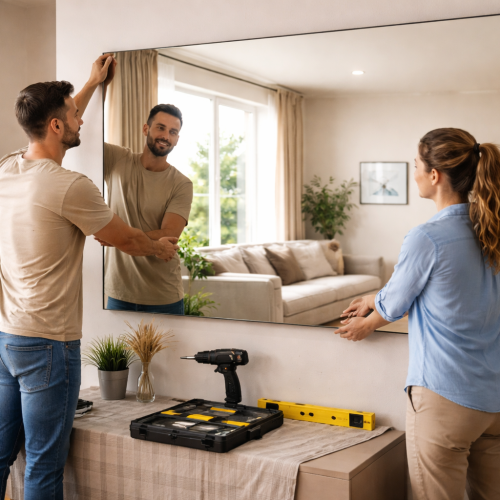 How Wall Mirror Installation Works in Modern Homes