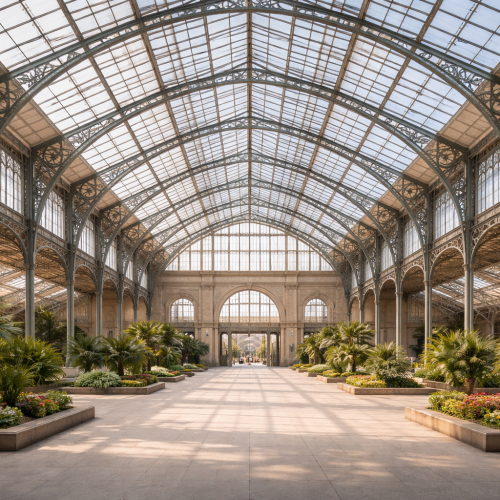 The Impact of the Industrial Revolution on Glass Roof Architecture: Mass Production and Standardization