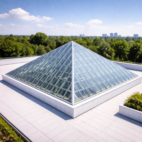 Pyramidal Glass Roofs
